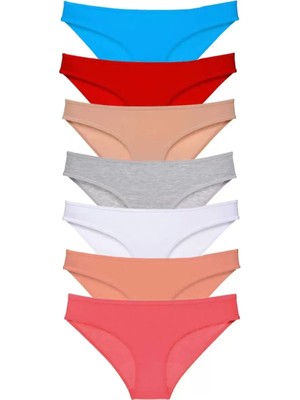 sbodurhome 7 Adet Süper Eko Set Likralı Kadın Slip Külot Set 5