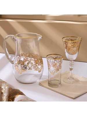 Belirtilmemiş Aryıldız Veronica Gold 25 Parça 12 Kişilik Su Seti