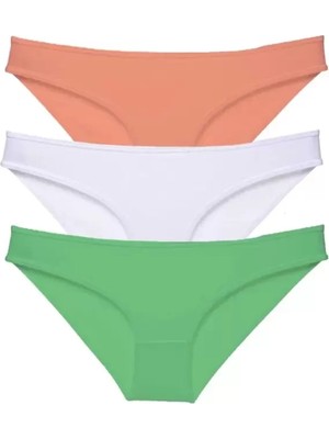 sbodurhome 3 Adet Süper Eko Set Likralı Kadın Slip Külot 544