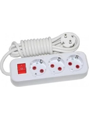 sbodurhome Asel  Priz 3 Lü 3 mt Anahtarlı