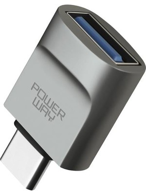 sbodurhome Powerway Type-C To Usb-A 3.0 Dişi Otg Çevirici Adaptör