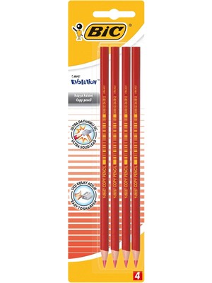 Belirtilmemiş Bic Evolution Kırmızı Kalemi 4'lü Blister