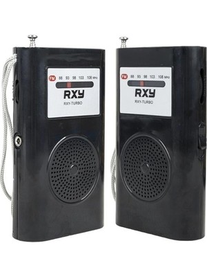 sbodurhome Roxy Rxy-Turbo Cep Tipi Mini Analog Fm Radyo