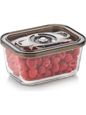 Belirtilmemiş Caso Vacuboxx M Vakumlu Taze Saklama Kabı, 800 ml Hacim, Basınca Duyarlı Sıvı Gıdalar Için,
