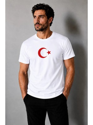 İncili Tekstil Türkiye Temalı Dünya Kupası Baskılı Slim Fit Unisex Tişört %100 Pamuklu Penye Dijital Baskı