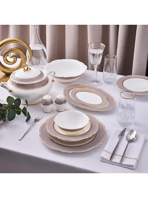 Belirtilmemiş Aryıldız Majestic 60 Parça 12 Kişilik Yemek Takımı