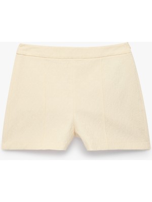 Koton Jakarlı Slim Fit Mini Şort