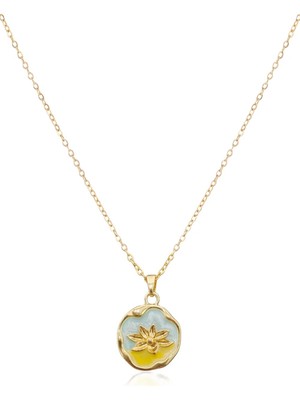 Axxion Çelik Kolye Gold 45CM