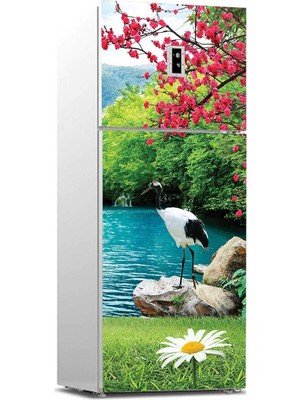 Belirtilmemiş Buzdolabı Sticker Kaplama Dolap Kaplama Etiketi Papatya Kuğu