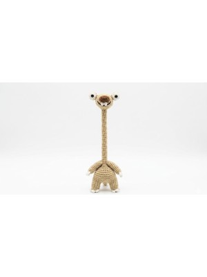 Belirtilmemiş El Yapımı Amigurumi Sid Karakteri Uzun Boyunlu Çok Amaçlı Süs -%100 Pamuk Örgü Araba Dikiz Aynası A