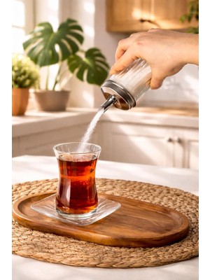 Belirtilmemiş Porsima Cam Akıtmalı Salla Dök Şekerlik - Toz Şekerlik - 200ML