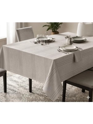 Eco Lounge Dertsiz Masa Örtüsü 160X220 Taş Rengi