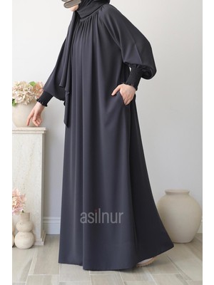 Asilnur Eflin Elbise Füme