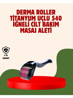Eco Lounge Dermaroller 1 mm Akne Izleri ve Çatlak Giderici Cilt Bakım Aleti