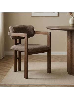 Rani Home Sandalye Kahverengi - Koyu Ceviz 54 cm GB-5759