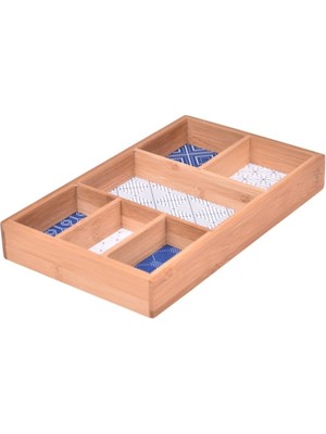 Belirtilmemiş Bambum Boxy - 6 Bölmeli Takı Kutusu