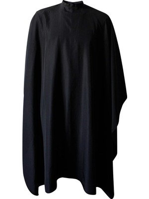 Belirtilmemiş Profesyonel Salon Pelerini Polyester Saç Kesimi Önlük Saç Kesim Pelerin, 50"X57", Siyah, C007001E