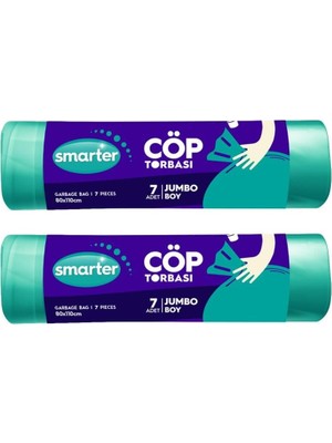 Belirtilmemiş Smarter 2 Li̇ Boy Torbasi 80X110CM (Çöp Poşeti̇)