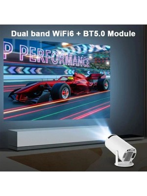 Eco Lounge Projektör 4K Android 11 Dual Wifi6 260ANSI Bt5.0 1080P 1280X720 Çözünürlük Destekli