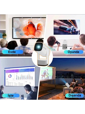 Eco Lounge Projeksiyon Cihazı - Renk: Beyaz, Çözünürlük Teknolojisi: 4k, Çözünürlük: 1920 x 1080