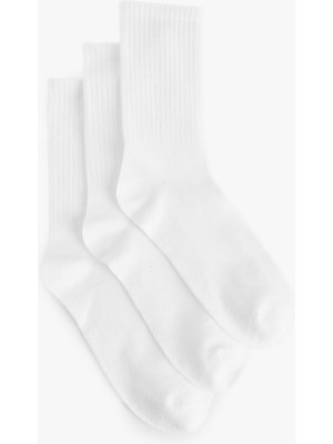 Koton 3'lü Soket Tenis Çorabı Seti