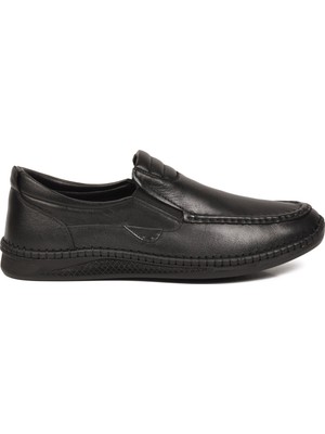 Voyager Siyah Erkek Smart Casual Ayakkabı Hakiki Deri Hafızalı Rahat Taban Şık Loafer M741 M