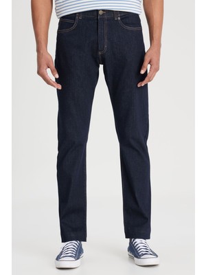 Lee Erkek Extreme Motion Slim Fit Dar Kesim Normal Bel Dar Paça Mavi Esnek Jean Denim Kot Pantolon - L72A
