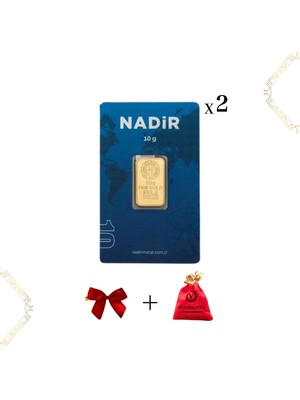 Nadir Gold Nadir 2 Adet 10 gr 24 Ayar Altın