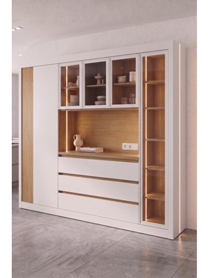 Avm 24 Nero Kahve Köşesi Multi 235 cm Montaj Dahil