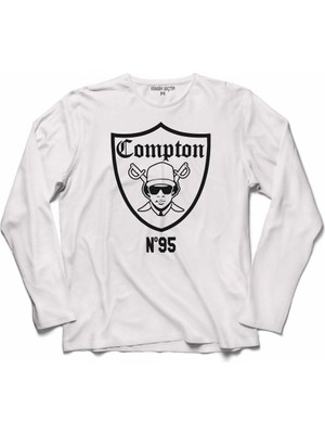 Kendim Seçtim Eazy E Compton Logo Eazy-E N 95 N95 Uzun Kollu Tişört