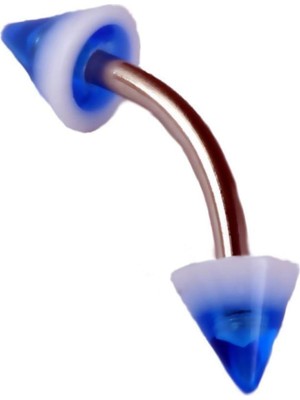 Astraltech Rouge Moulin Curved Barbel Çelik Spike Piercing TDGR00896