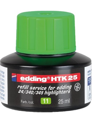 Astraltech Edding HTK25 Fosforlu Kalem Yedek Mürekkep Açık Yeşil