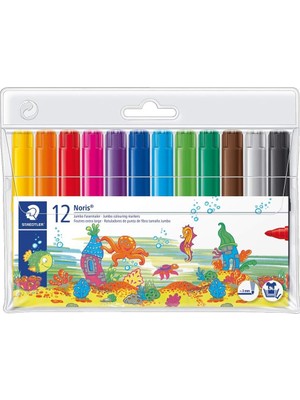 Astraltech Staedtler 340 WP12 Noris Clup Jumbo Keçeli Kalem 3.0 mm 12'li