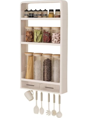 Astraltech Mallart® Yapışkanlı ve Geçmeli Duvara Monte Çok Amaçlı Organizer Raf Sistemi – Vida Gerektirmez, Mu