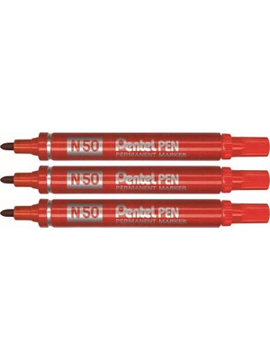 Astraltech Pentel Permanent Markör - Yuvarlak Uç, Metal Gövde Si̇yah