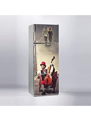 Astraltech Buzdolabı Sticker Kaplama Dolap Kaplama Etiketi Kemancı