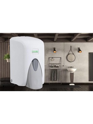 Astraltech Vialli S5 Hazneli Sıvı Sabun Dispanseri Beyaz 500ML,ILKA845