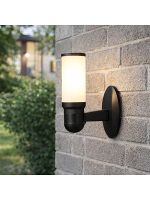 Astraltech Zita Kule Bahçe Duvar Apliği 34 cm | E27 Duy | IP54 Dış Mekan Duvar Lambası | Uv Dayanımlı | Bahçe,