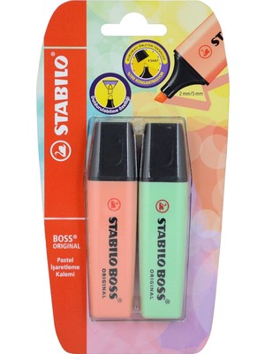 Astraltech Stabilo Boss Original Pastel 2'li Blister