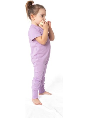 Astraltech Zuppers Kısa Kollu Yazlık Çocuk Uyku Tulumu - 0,3 Tog - (18-24 Ay) -Leylak