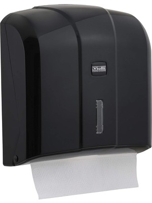 Astraltech Vialli KH300B Z Katlı Kağıt Havlu Dispenseri 300'LÜ Siyah
