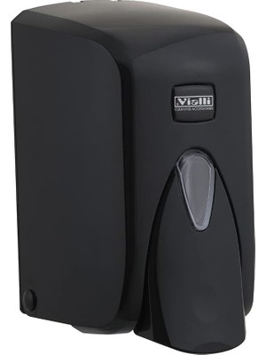 Astraltech Vialli S5B Sıvı Sabun Dispenseri Aparatı Hazneli Siyah 500 ml