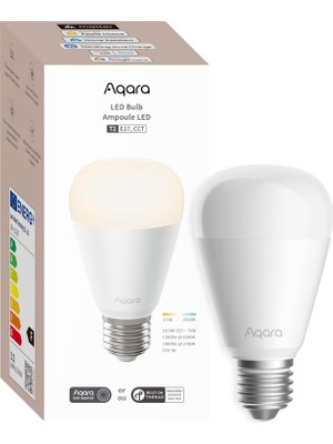 Astraltech Aqara Akıllı LED Ampül (Cct, E27, 75W, 1100LM) T2 LB-L02E (Apple Home Destekli)