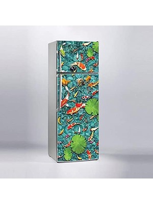 Astraltech Buzdolabı Sticker Kaplama Dolap Kaplama Etiketi Balıklar