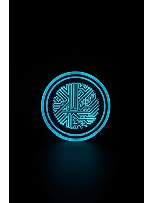 Astraltech Pratikus 7 Renkli LED Akıllı Bardak Altlığı Işıkları – USB Şarjlı, Sensörlü, Araba Içi Dekoratif At