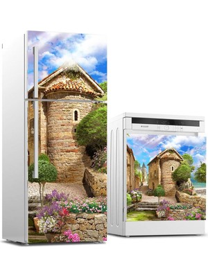 Astraltech Buzdolabı ve Bulaşık Makinası Beyaz Eşya Sticker Kaplama Antik Ev