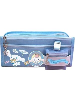 Astraltech Sanrio Cinnamoroll Mavi Yüksek Kapasiteli Çok Gözlü Kalemlik Kalem Kutusu
