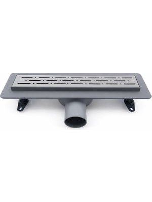 Astraltech Duş Kanalı 40 cm Paslanmaz Çelik Yer Süzgeci Modern Banyo Duş Gideri Şık ve Dayanıklı Tasarım
