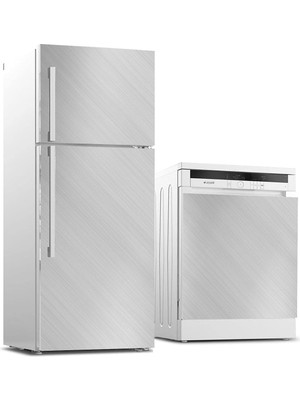 Astraltech Buzdolabı ve Bulaşık Makinası Beyaz Eşya Sticker Kaplama Metal Plaka Desen