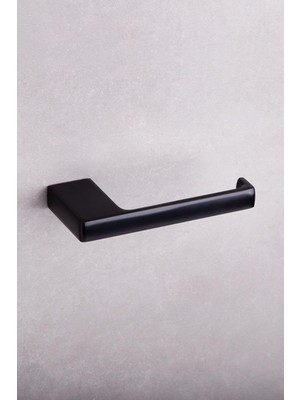 Astraltech System Flat Tuvalet Kağıtlığı Siyah Renk 67X21X151 mm